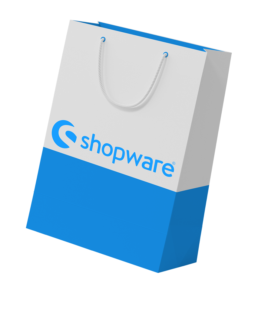 Einkaufstüte mit Shopware Logo